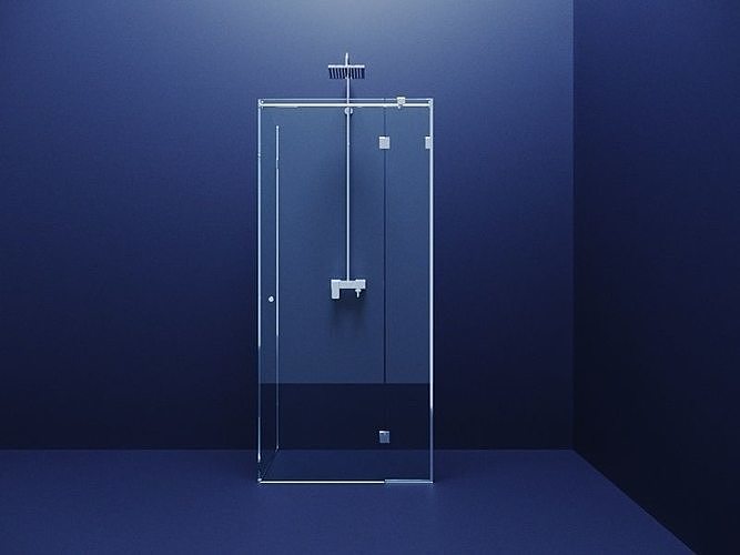 Glass shower cabin - 3D model