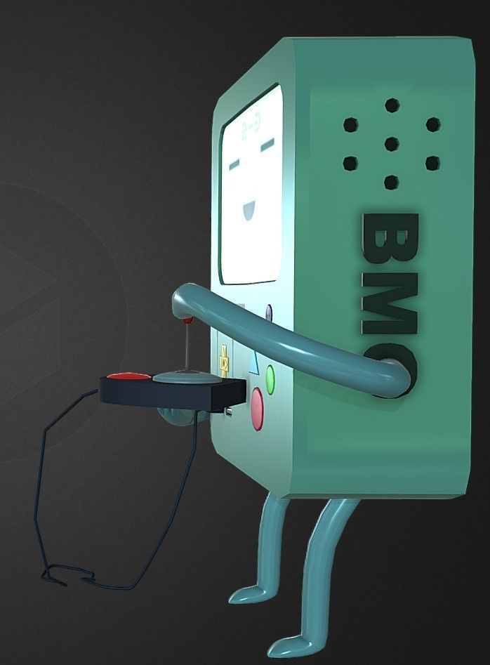 Bmo- Adventure Time Low-poly 3D model_1