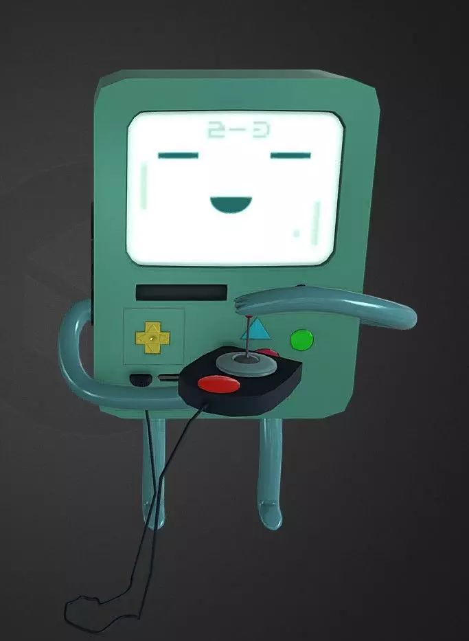 Bmo- Adventure Time Low-poly 3D model_0