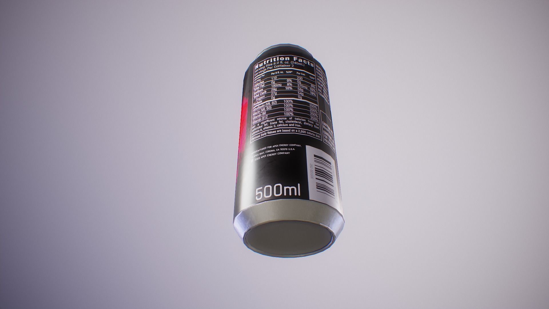 PBR Energy Drink Collection Low-poly 3D model_15
