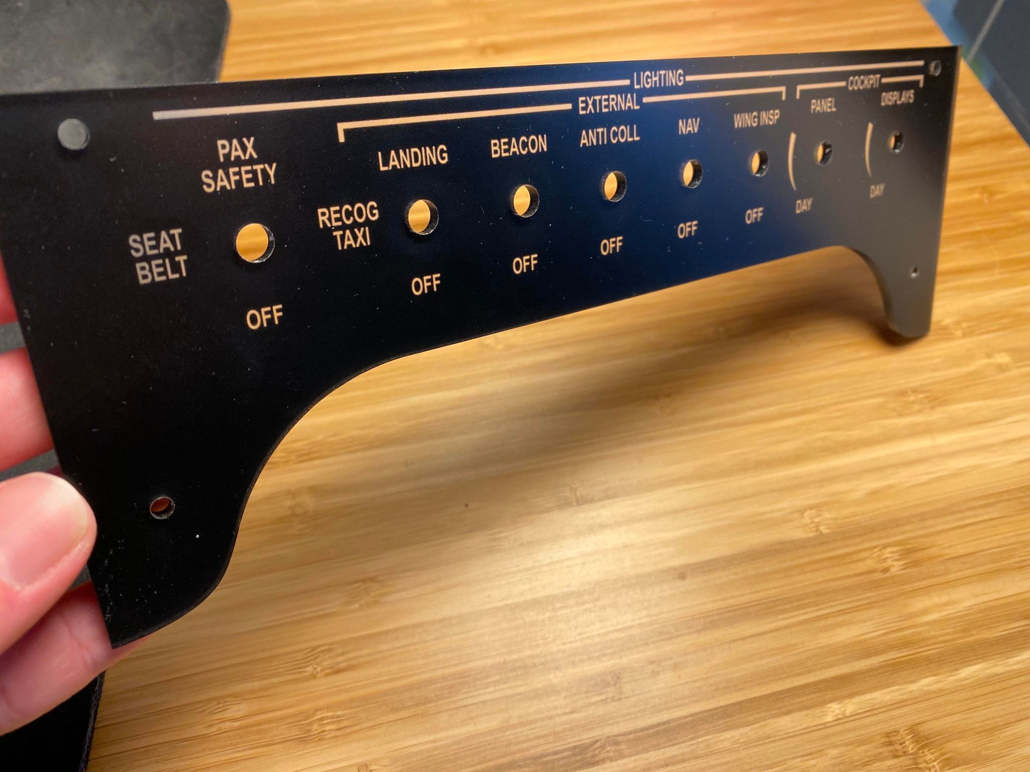 Cessna Citation Mustang - Light panel 3D print model_1