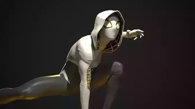 Spider-Gwen statue 3d print ready 3D print model