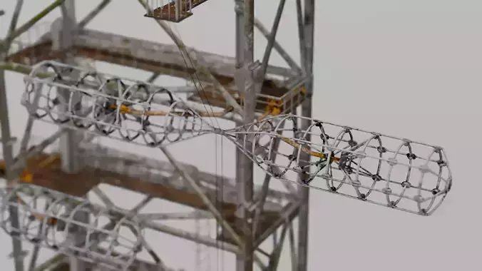 Chernobyl RLS Radar 5N32 Duga BIG MAST 3D model