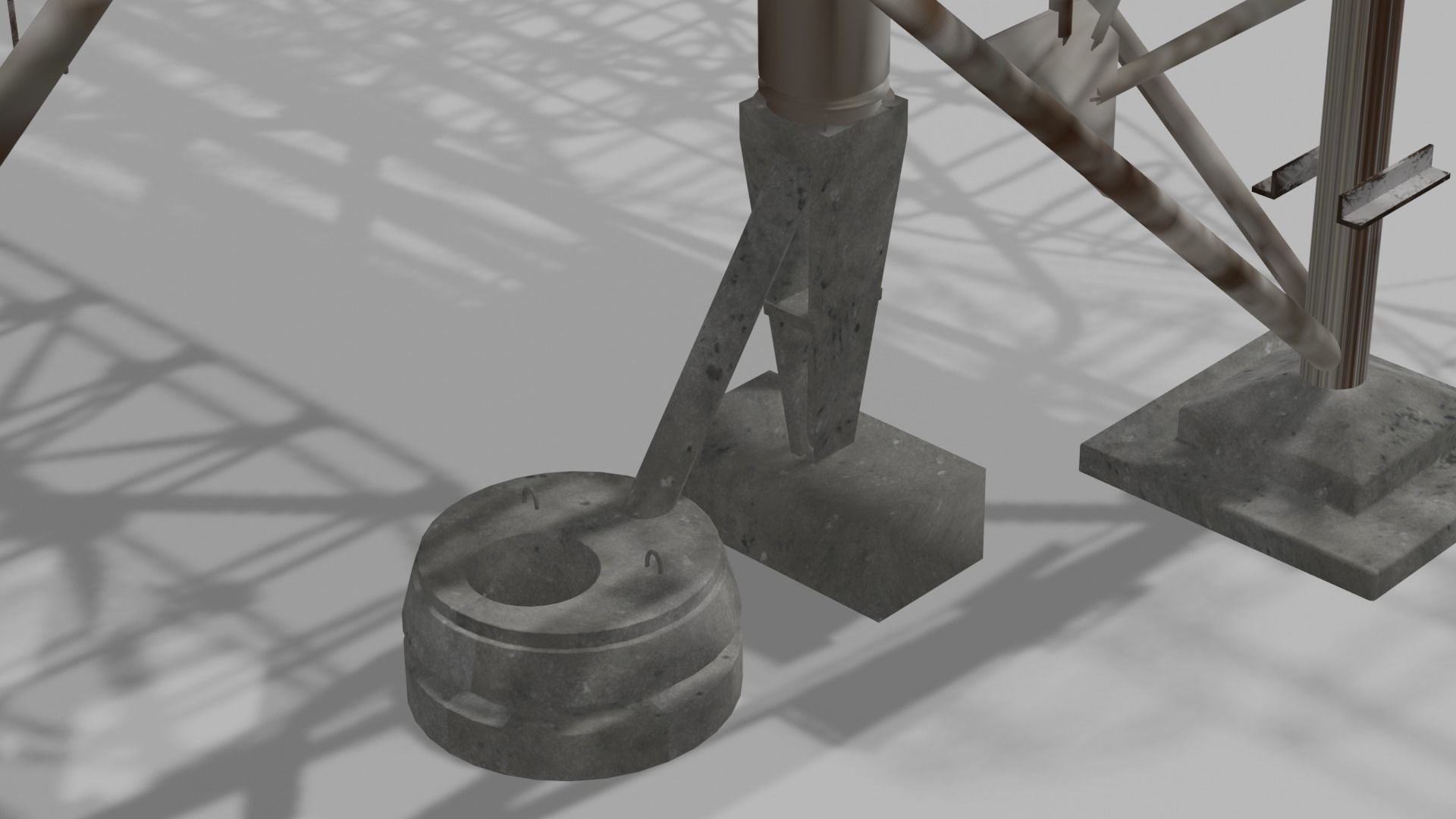 Chernobyl RLS Radar 5N32 Duga BIG MAST 3D model_4