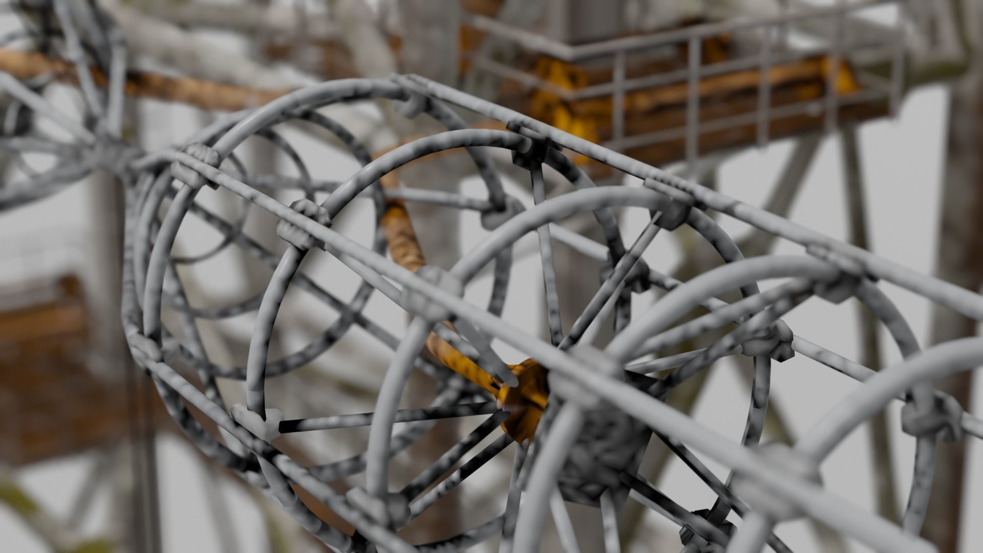 Chernobyl RLS Radar 5N32 Duga BIG MAST 3D model_5