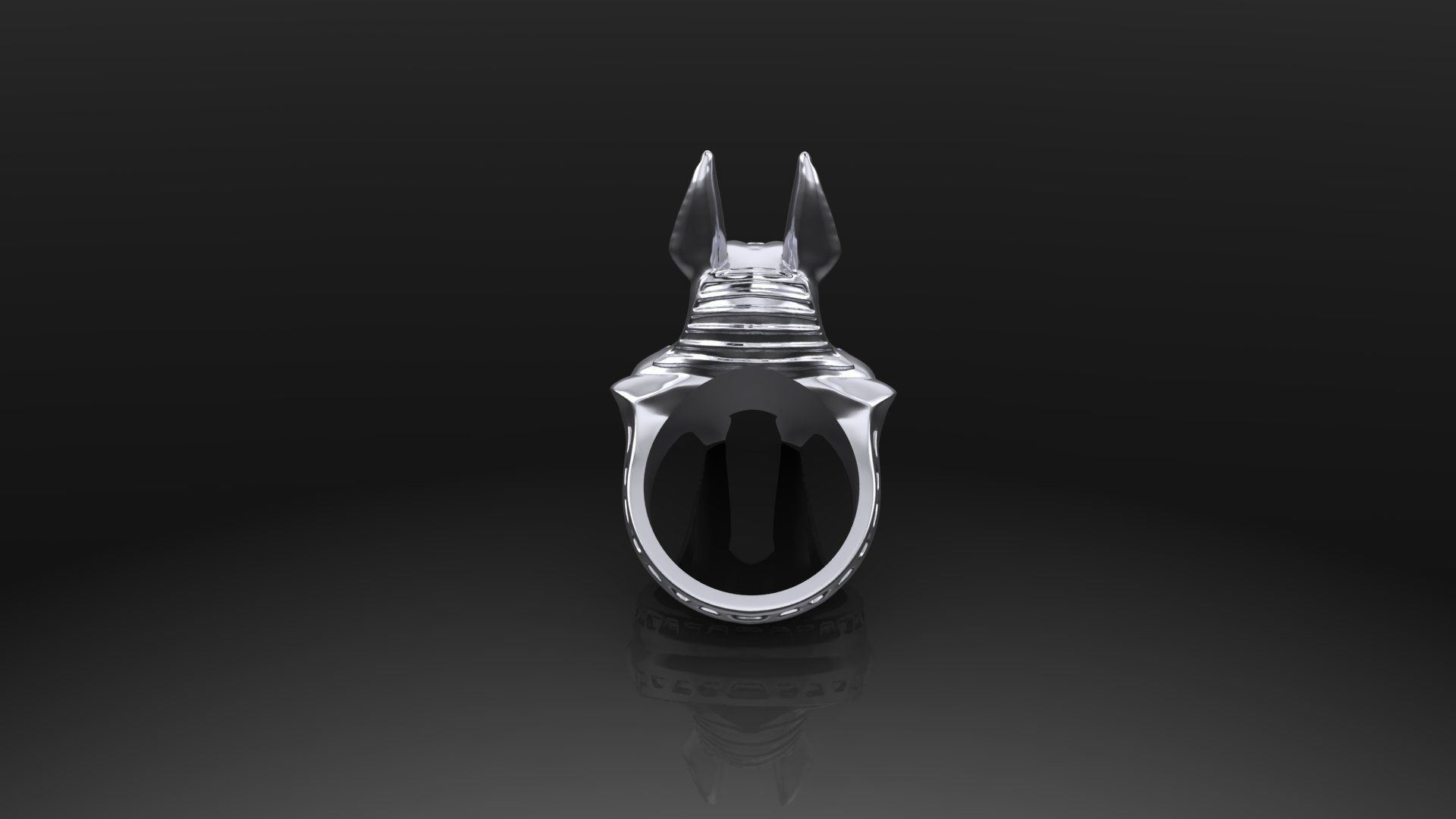 Annubis ring 3D print model_4