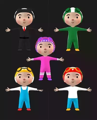 Lowpoly Cartoon Character