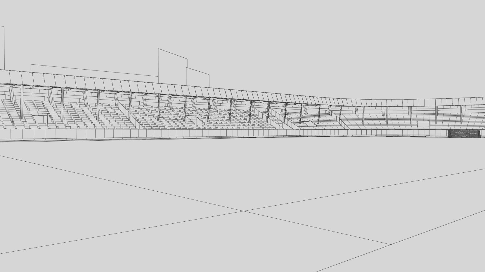 Mumbai Football Arena India Low-poly 3D model_10