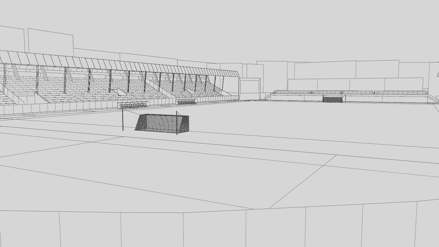 Mumbai Football Arena India Low-poly 3D model_8