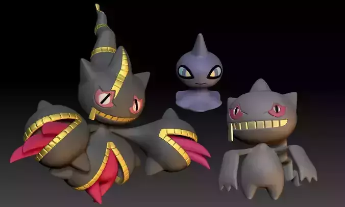Pokemon Shuppet Banette Mega Evolution 3D print model