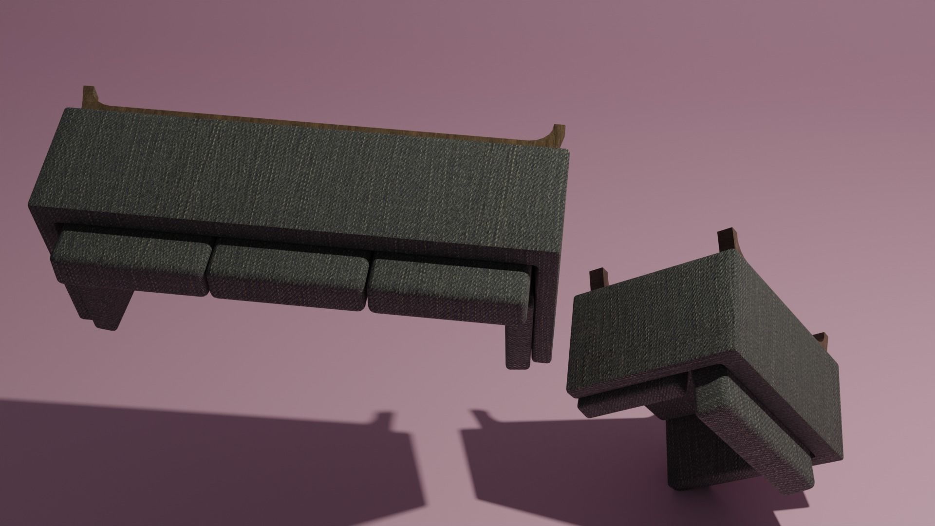 Couch and sofa 3D model_11