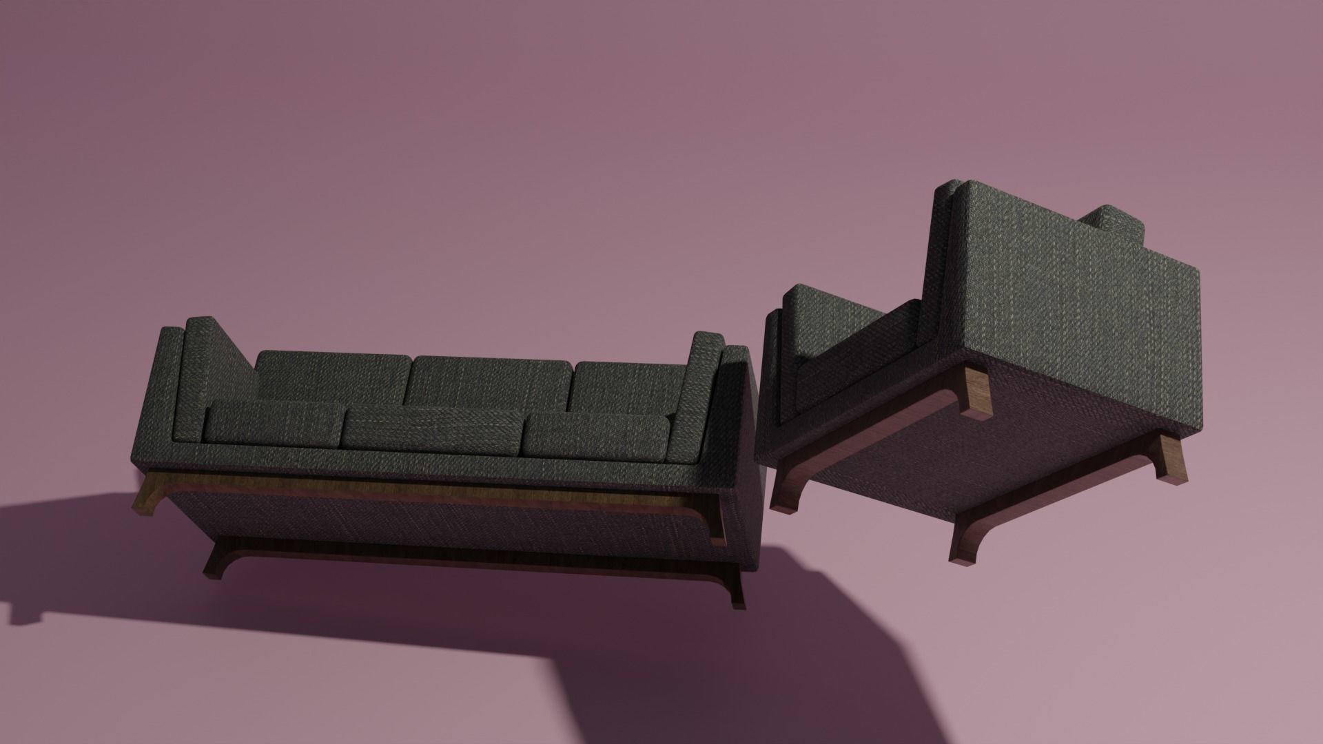 Couch and sofa 3D model_8