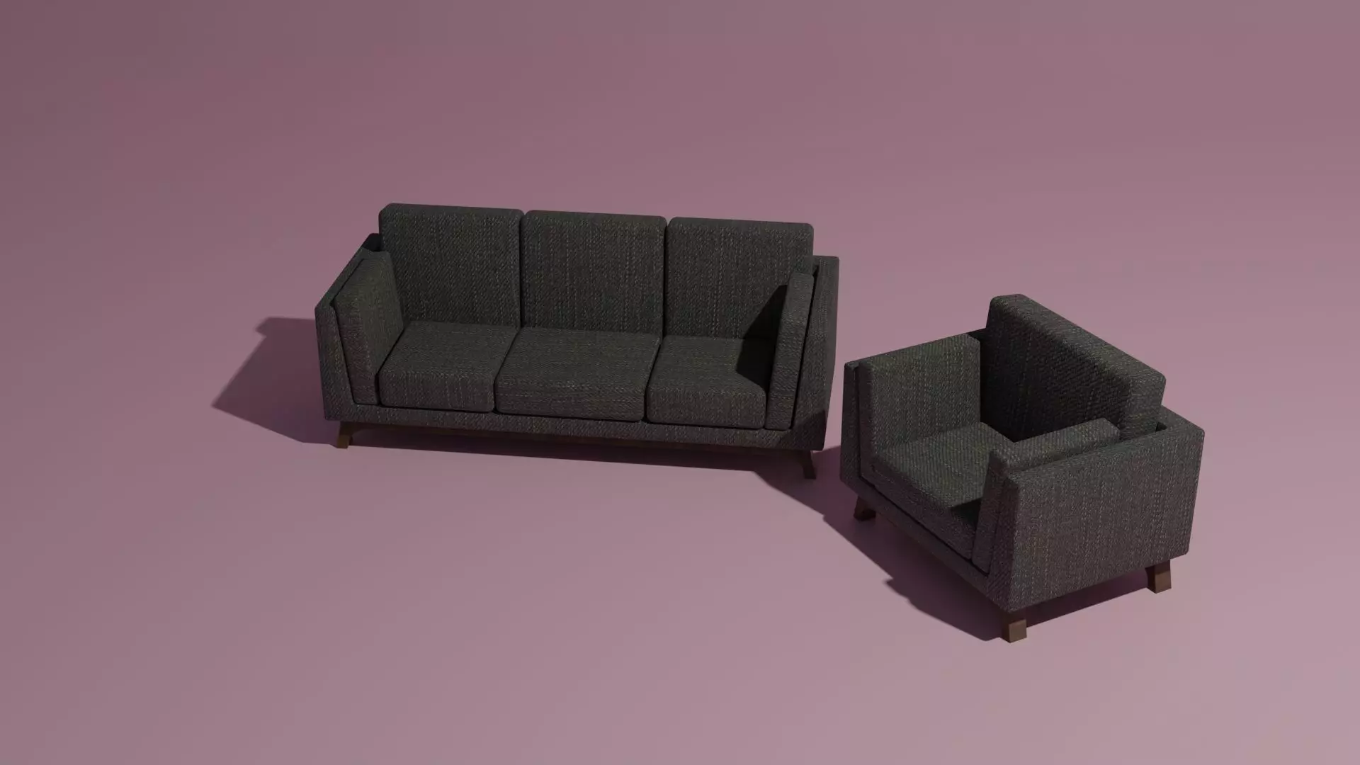 Couch and sofa 3D model_0