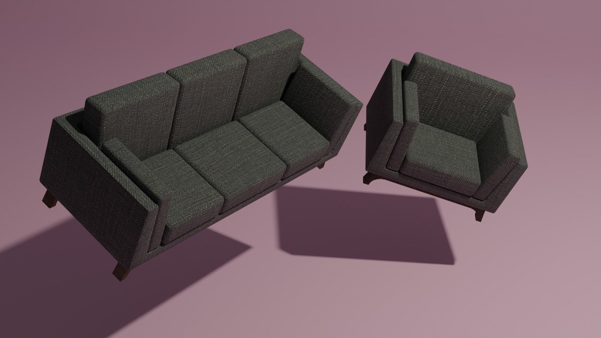 Couch and sofa 3D model_14