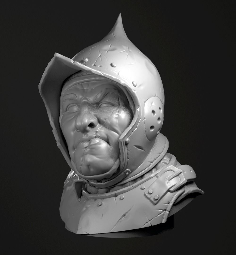 Francois the butcher bust 3D model_1