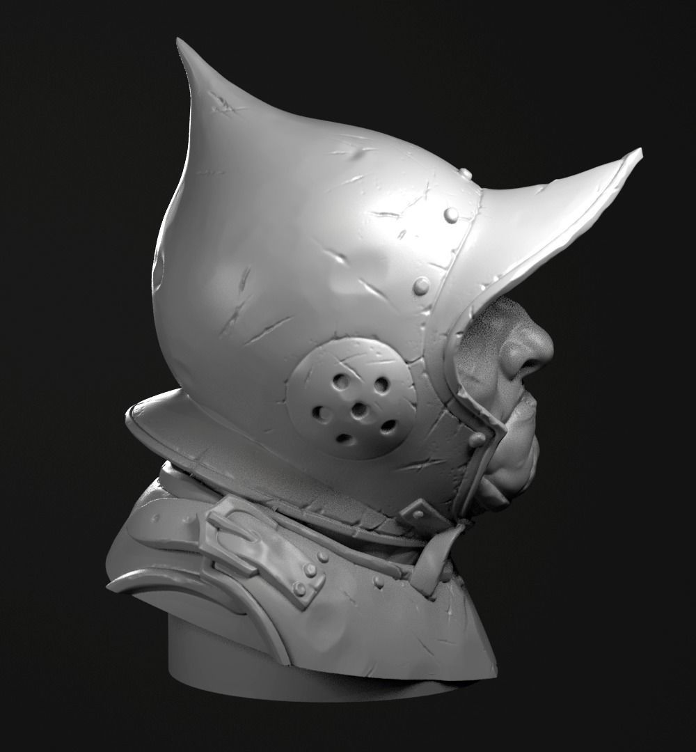 Francois the butcher bust 3D model_3