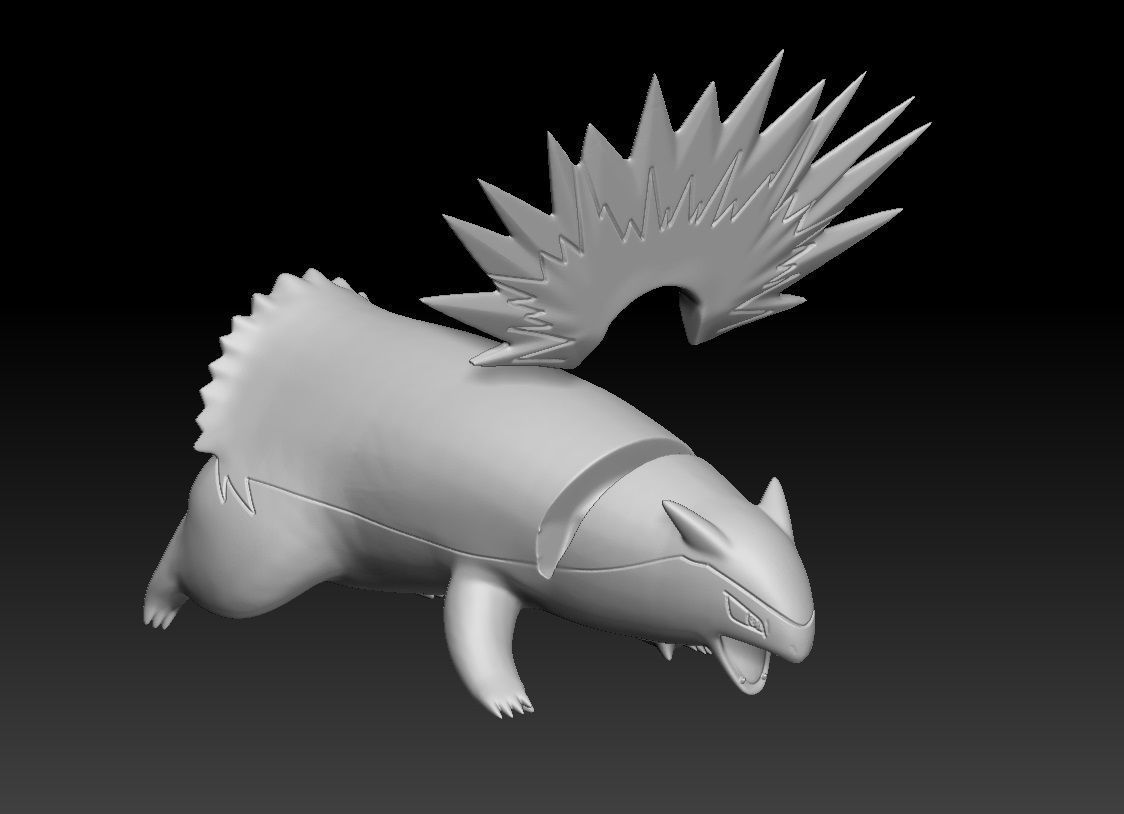 Pokemon Cyndaquil Quilava Typhlosion 3D print model_5