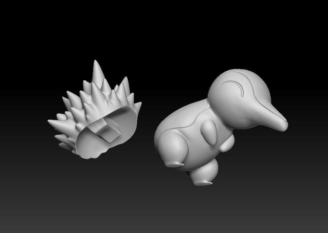 Pokemon Cyndaquil Quilava Typhlosion 3D print model_3