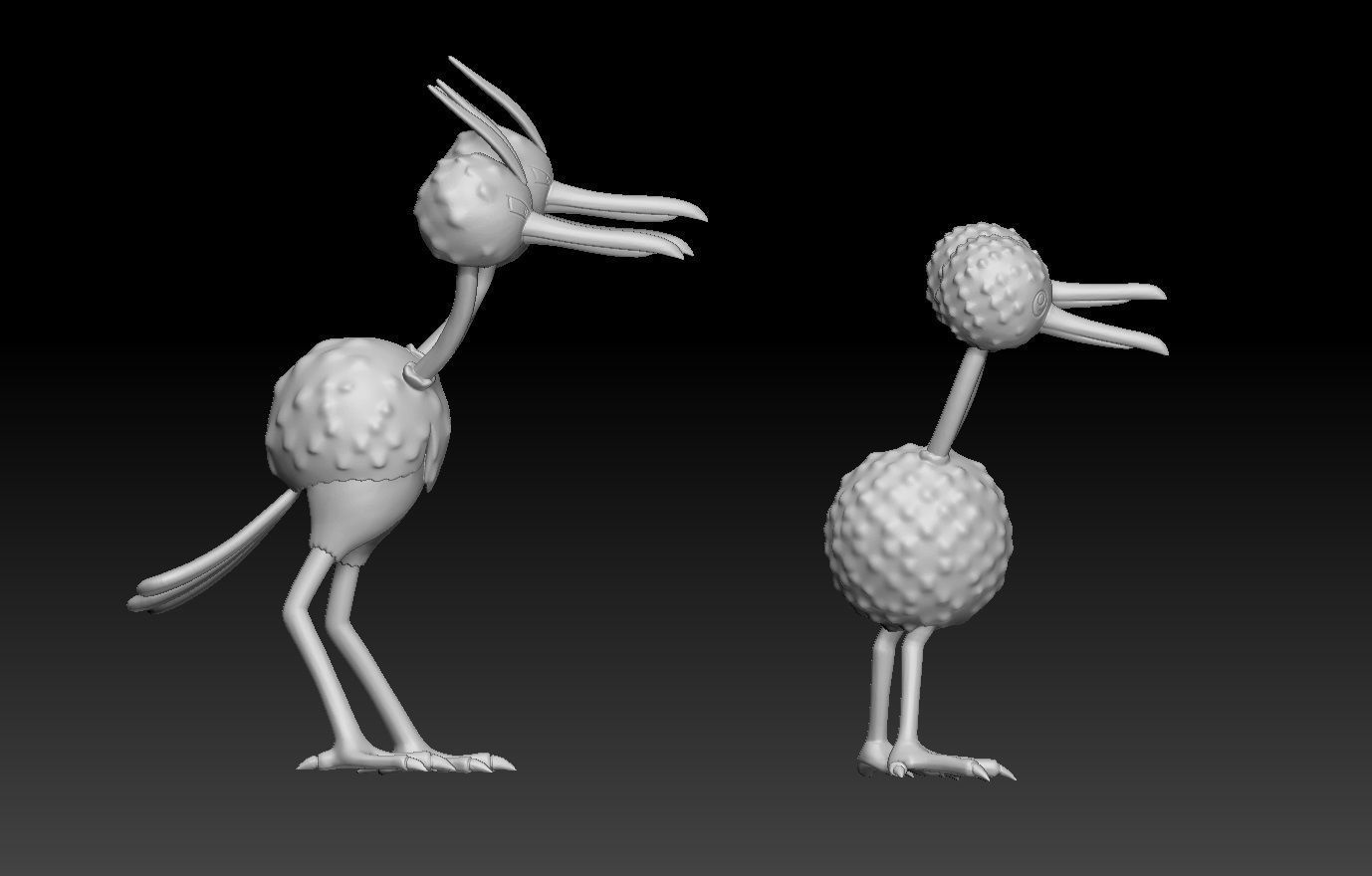 Pokemon Doduo Dodrio 3D print model_2