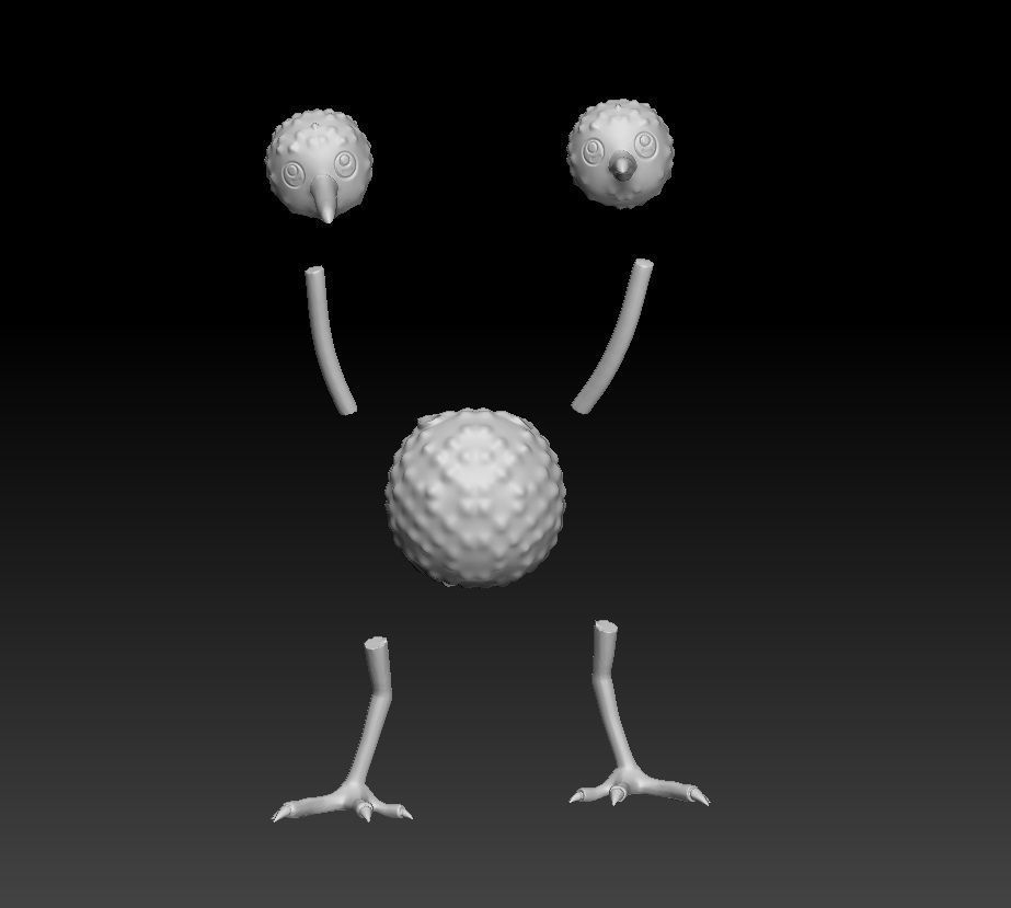 Pokemon Doduo Dodrio 3D print model_3