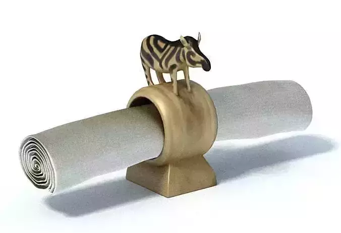 Zebra Ring   Towel Holder
