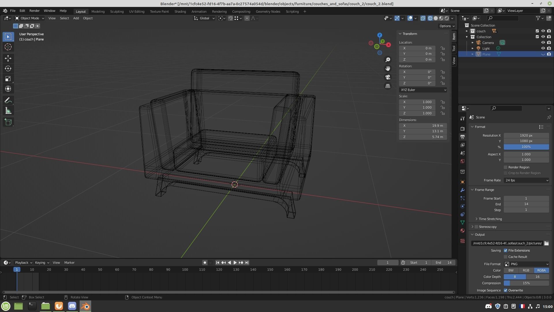 Couch box 3D model_16