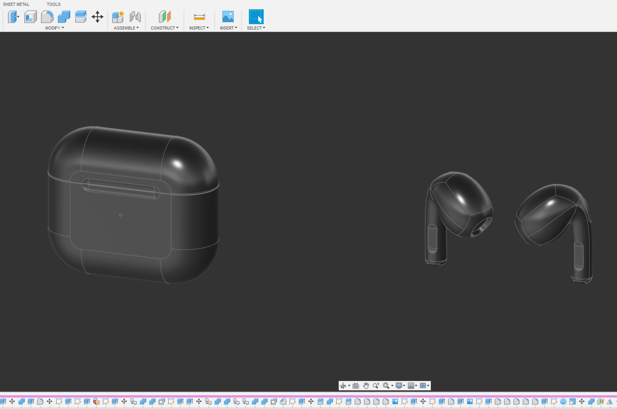 AirPods 3 3D model_11