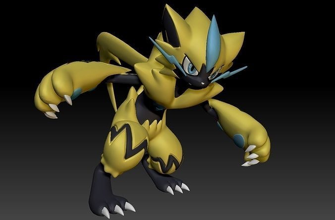 Pokemon Zeraora 3D print model