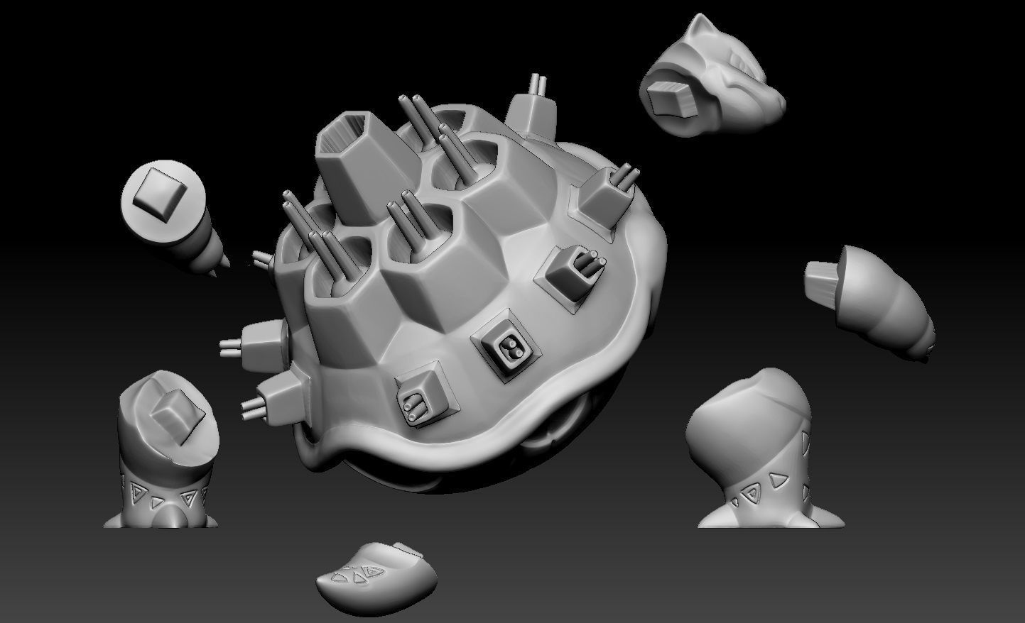 Pokemon Gigantamax Blastoise 3D print model_2