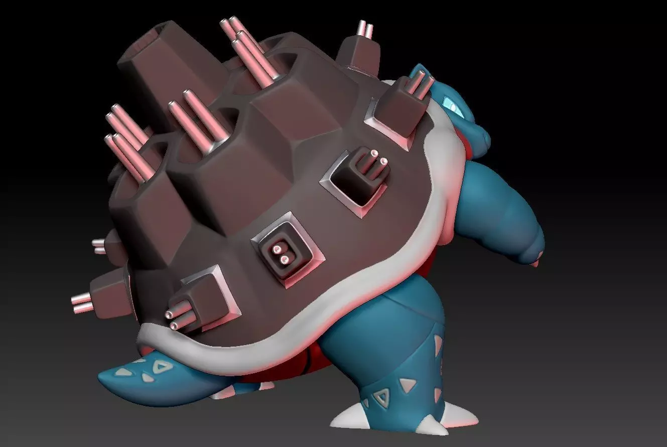 Pokemon Gigantamax Blastoise 3D print model_0