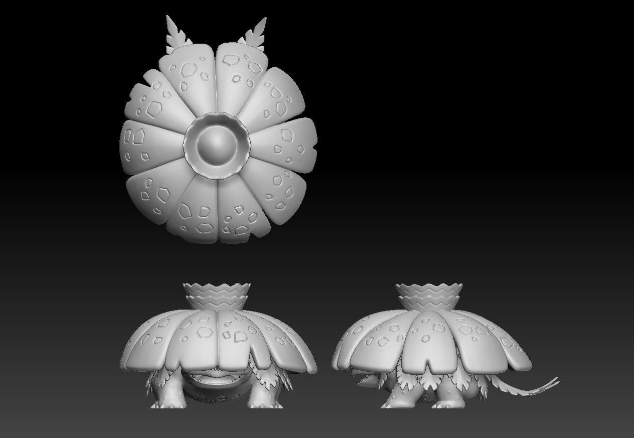 Pokemon Gigantamax Venusaur 3D print model_1