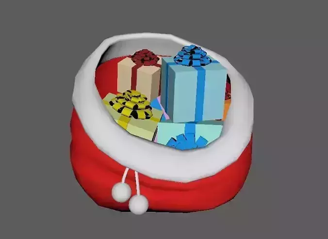 Gift Bag 3D Model 3D model
