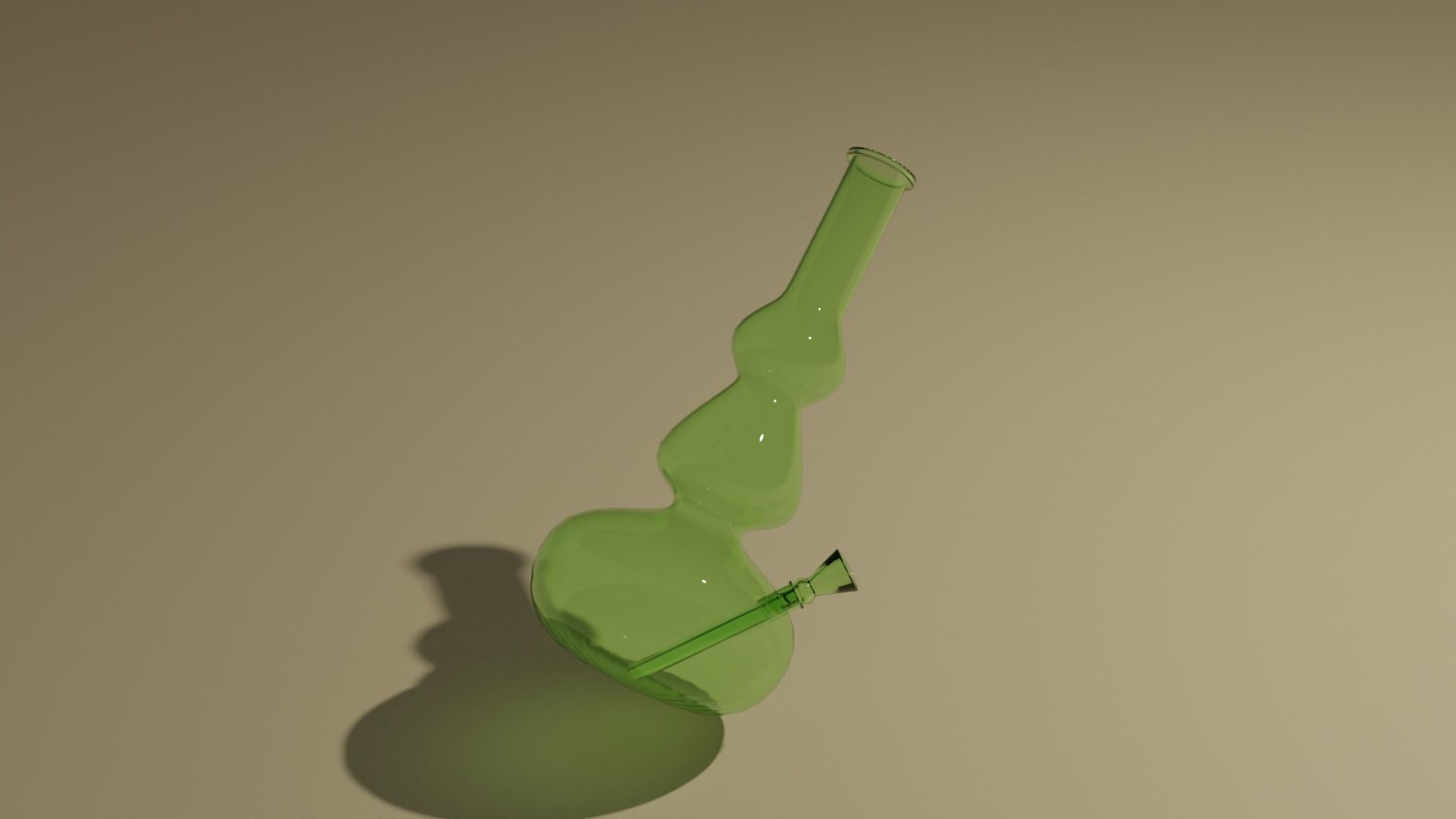Glass bong 3D model_9