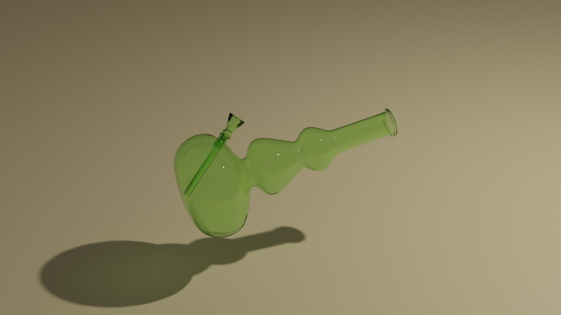 Glass bong 3D model_12