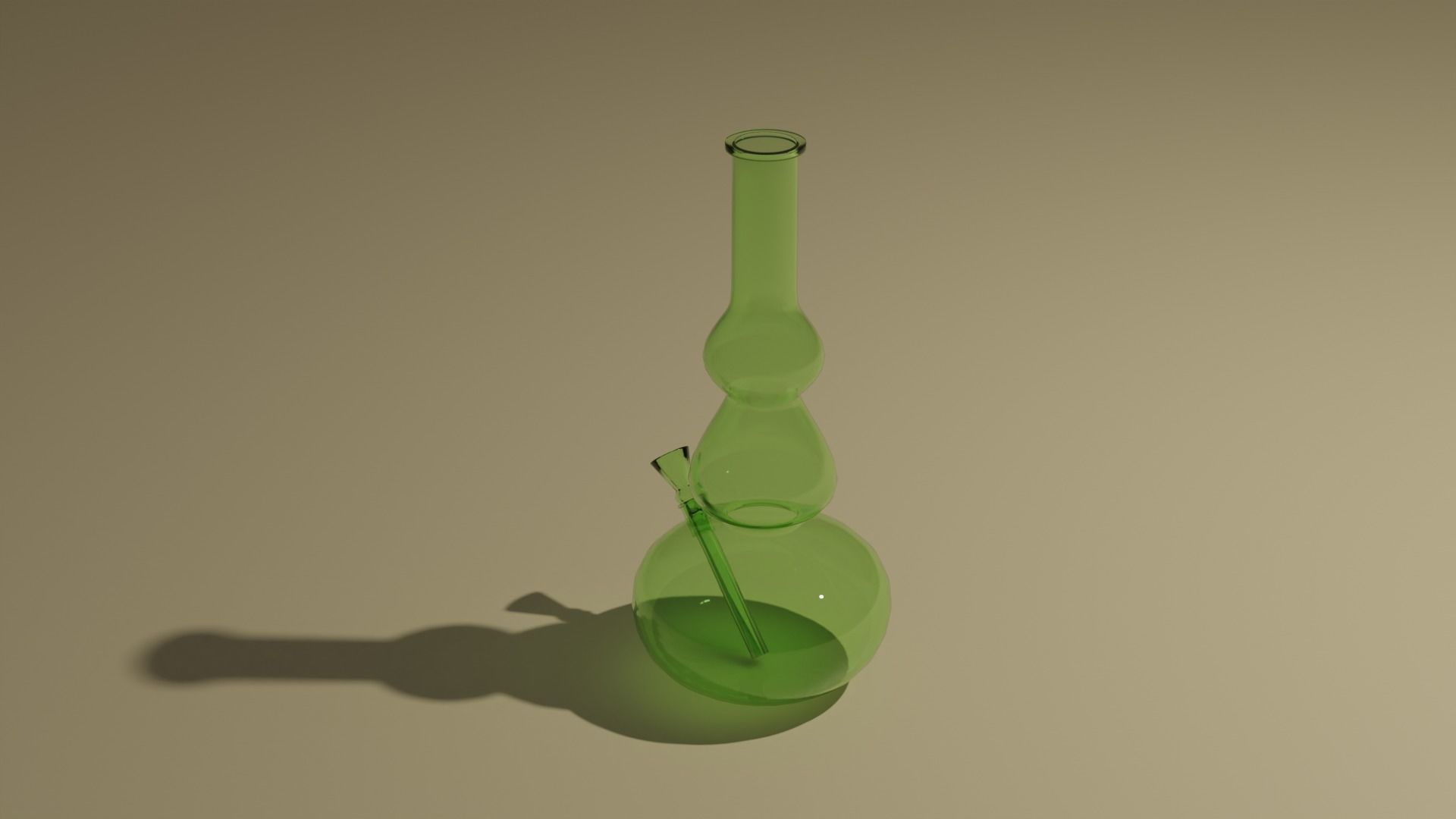 Glass bong 3D model_6