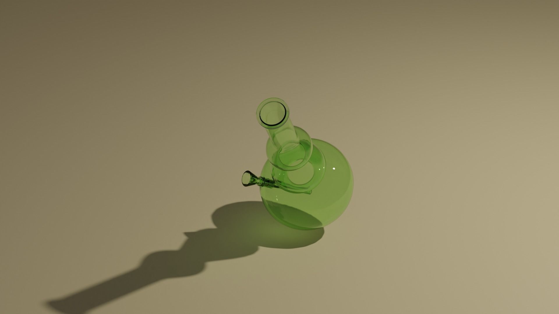 Glass bong 3D model_7