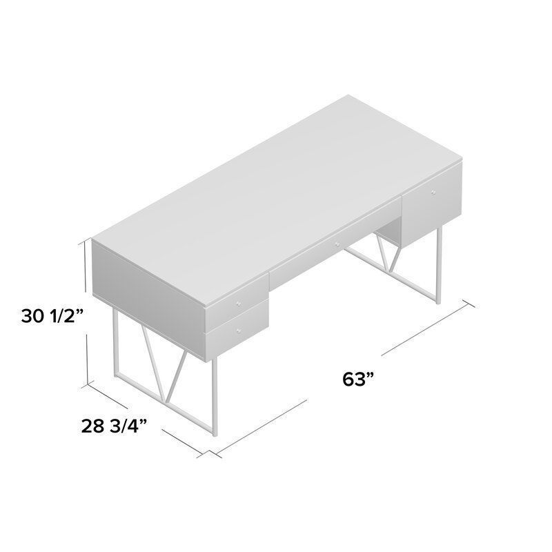 Fallon Writing Desk 3D model_1
