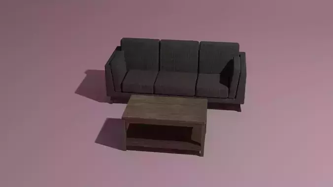 Couch and coffee table set
