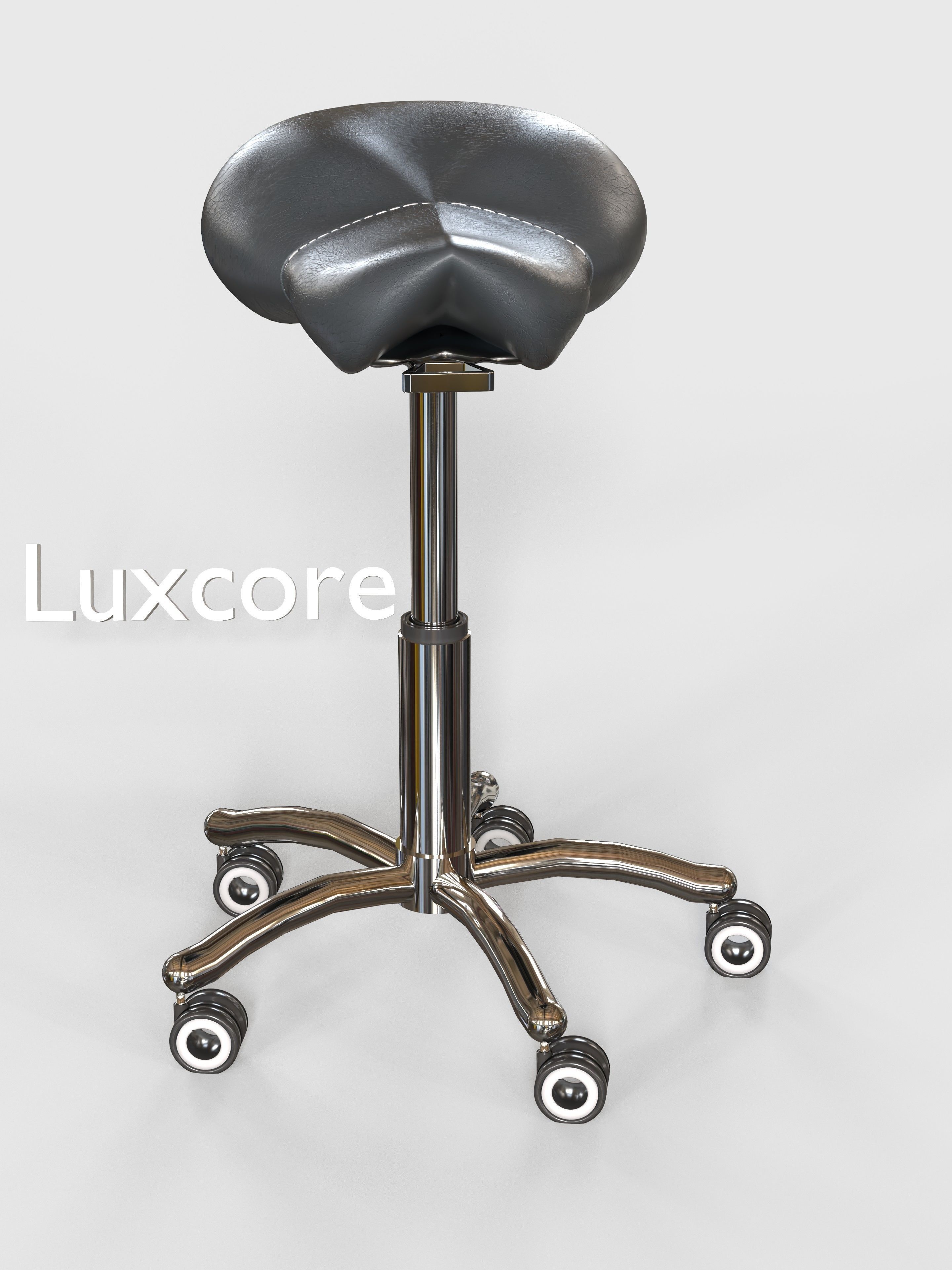 Saddle Stool 3D model_5