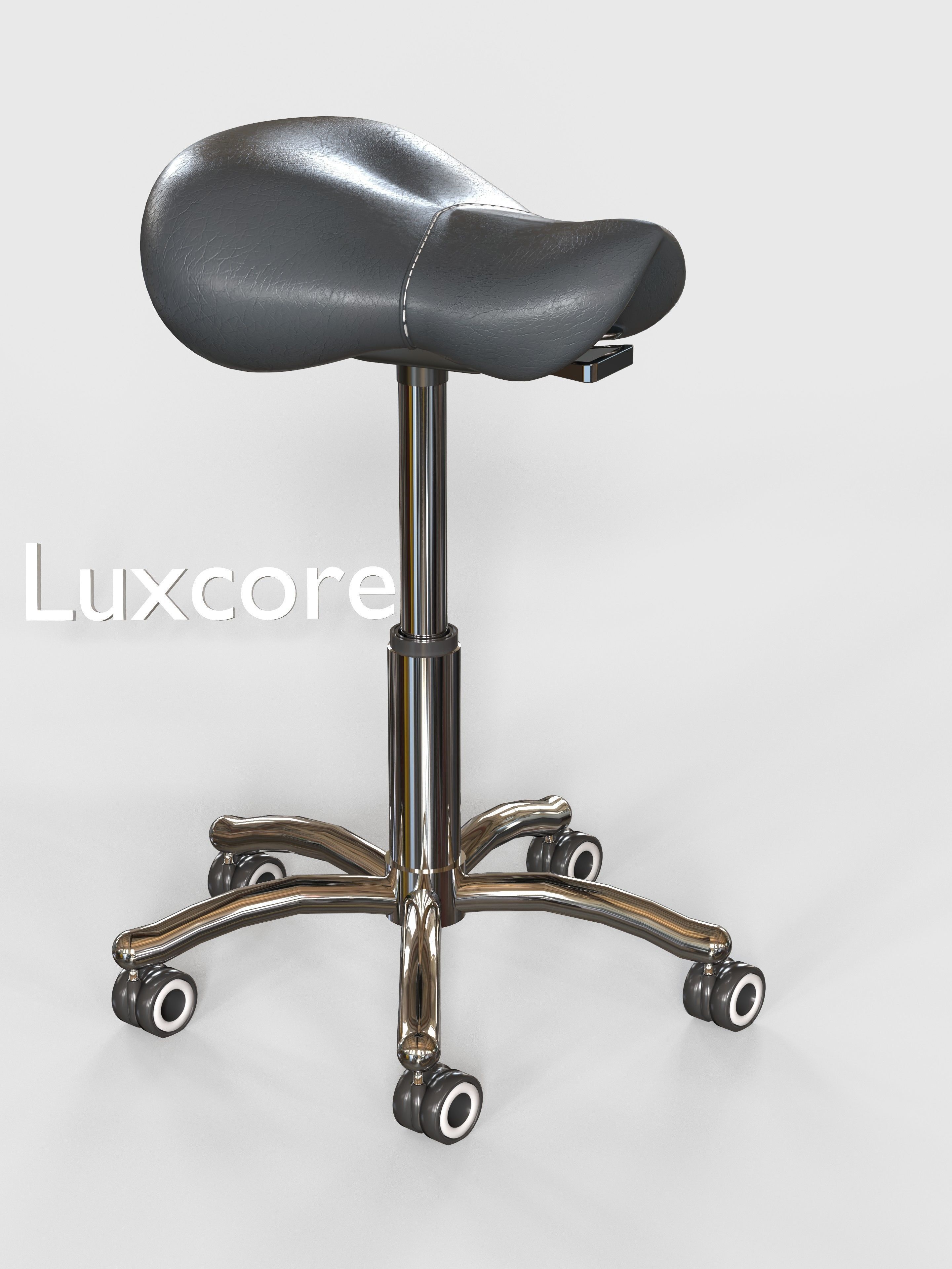 Saddle Stool 3D model_6