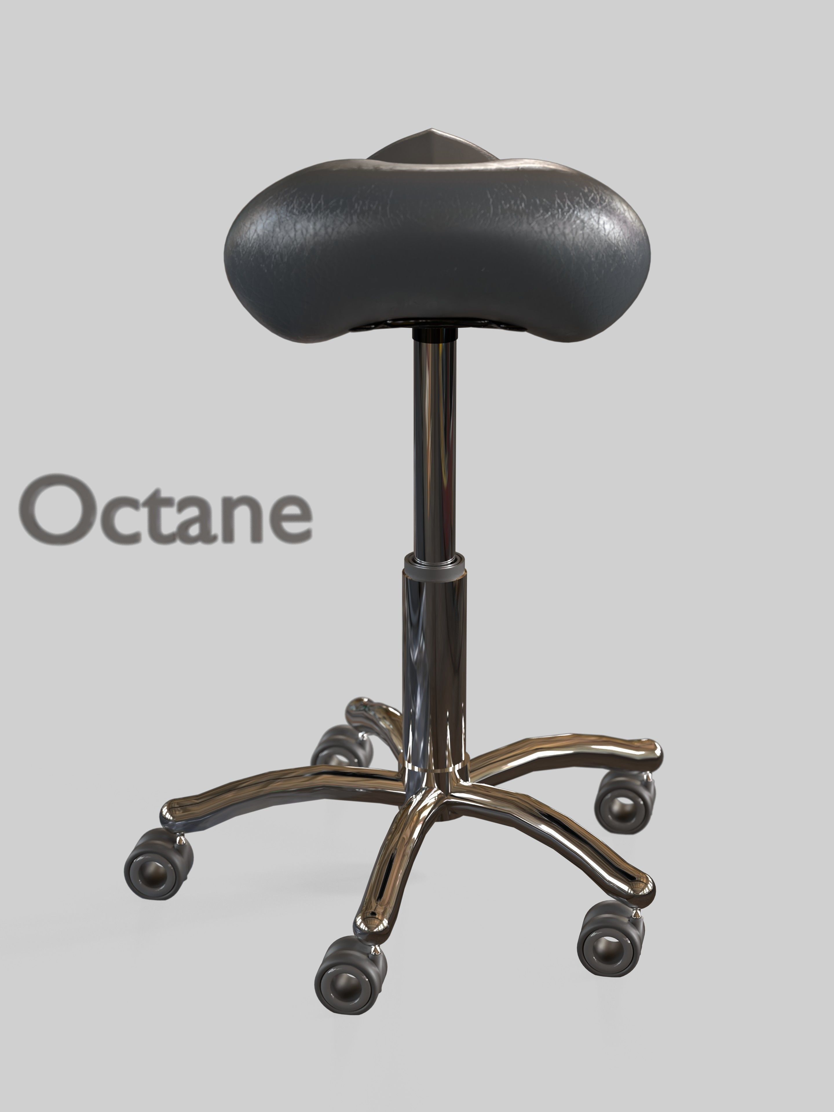 Saddle Stool 3D model_11