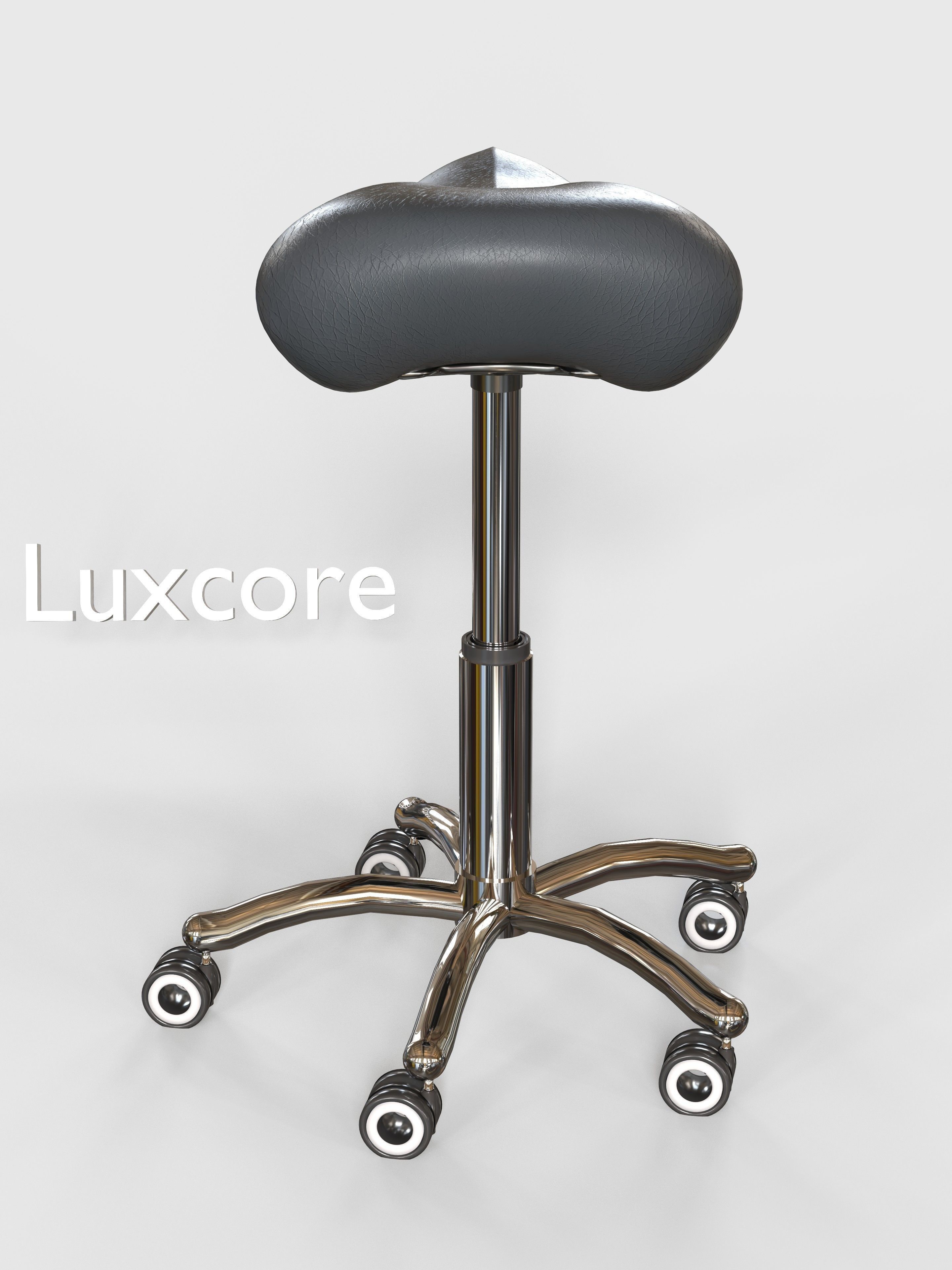 Saddle Stool 3D model_7