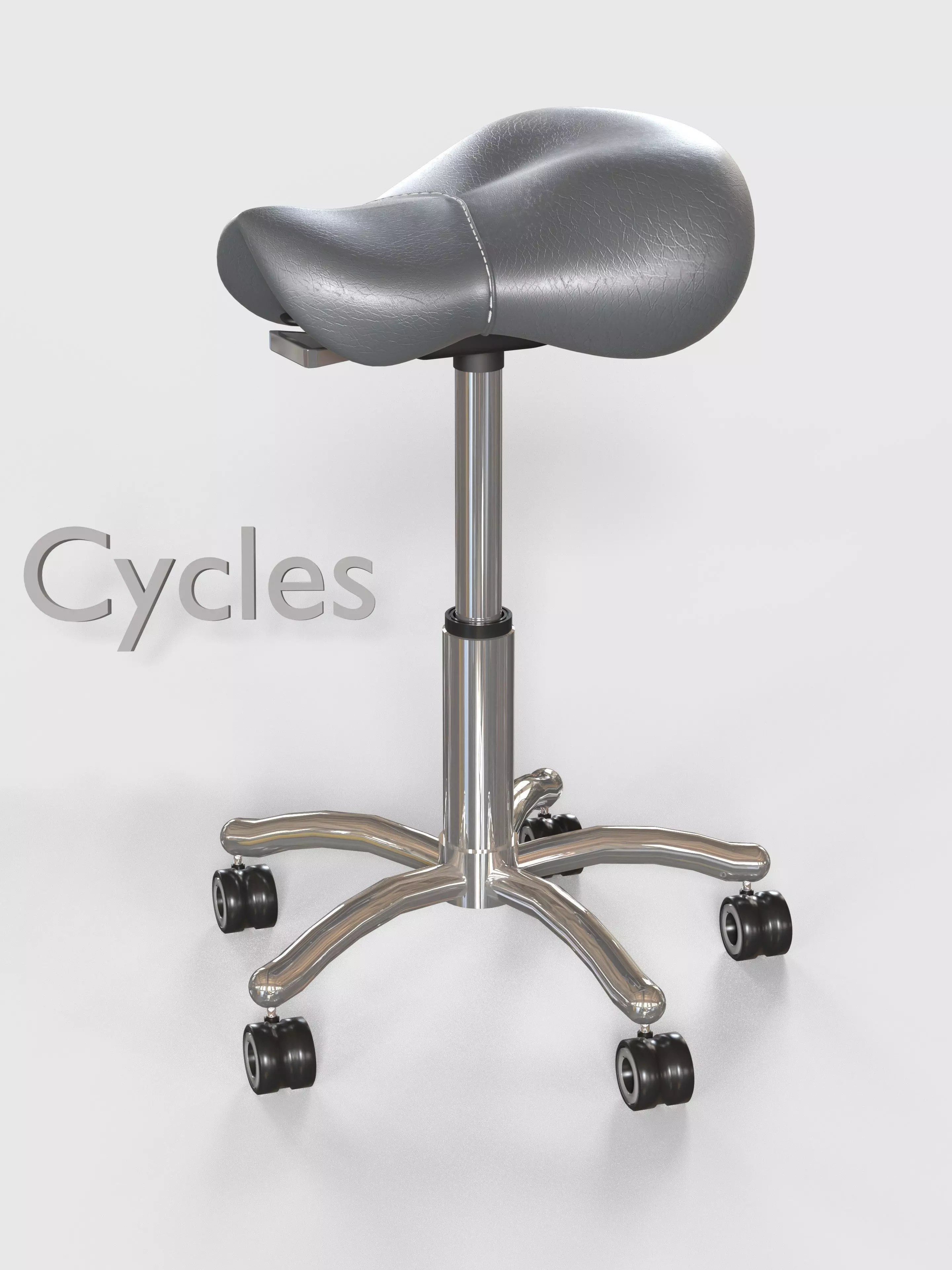 Saddle Stool 3D model_0