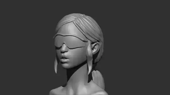 Female face  3d print