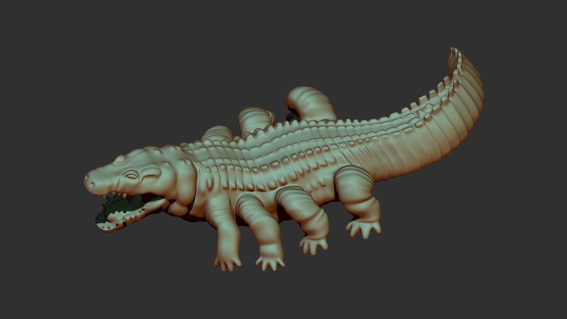 Crocodile 3d print alligator 3D print model_1
