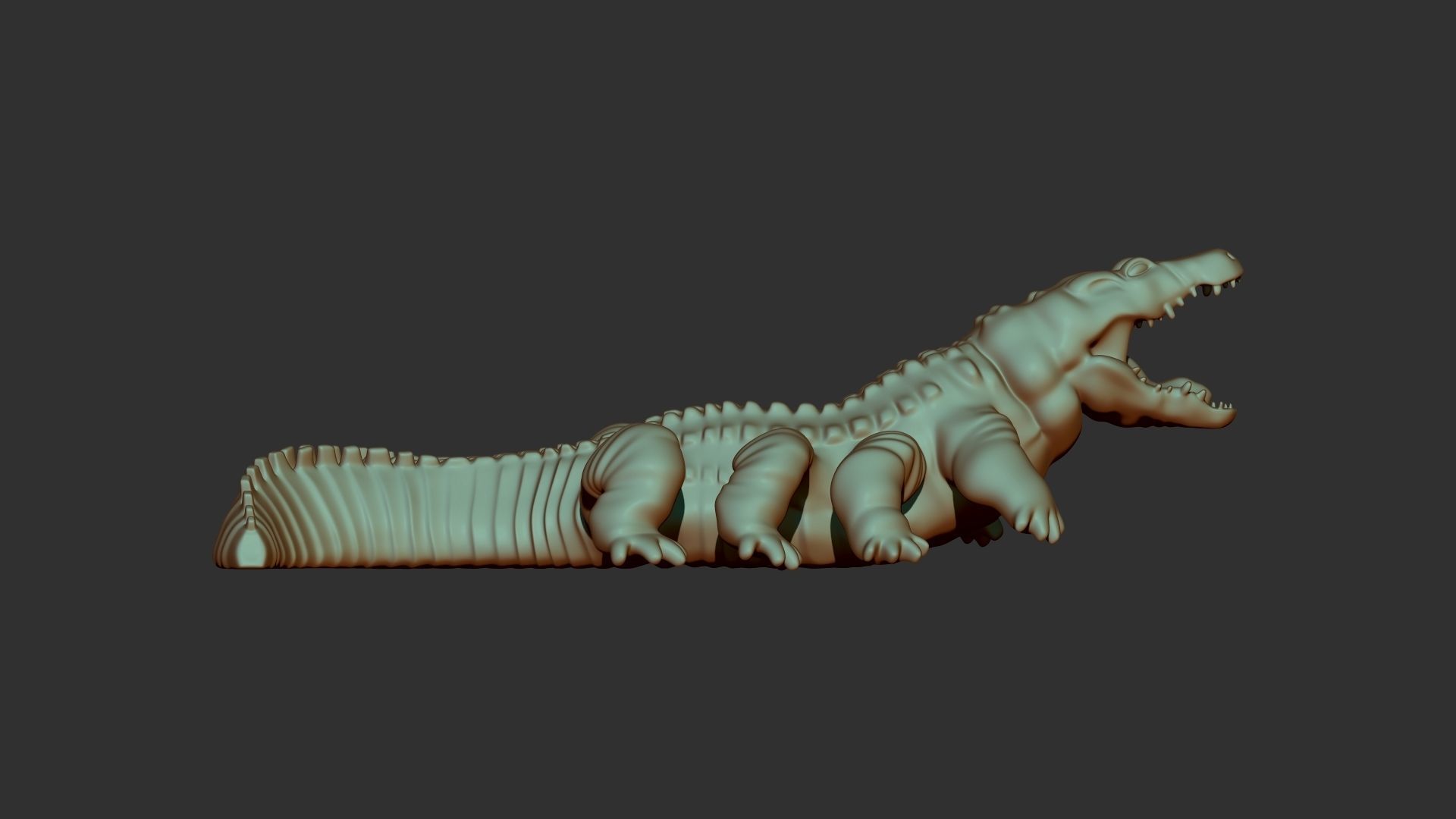 Crocodile 3d print alligator 3D print model_4