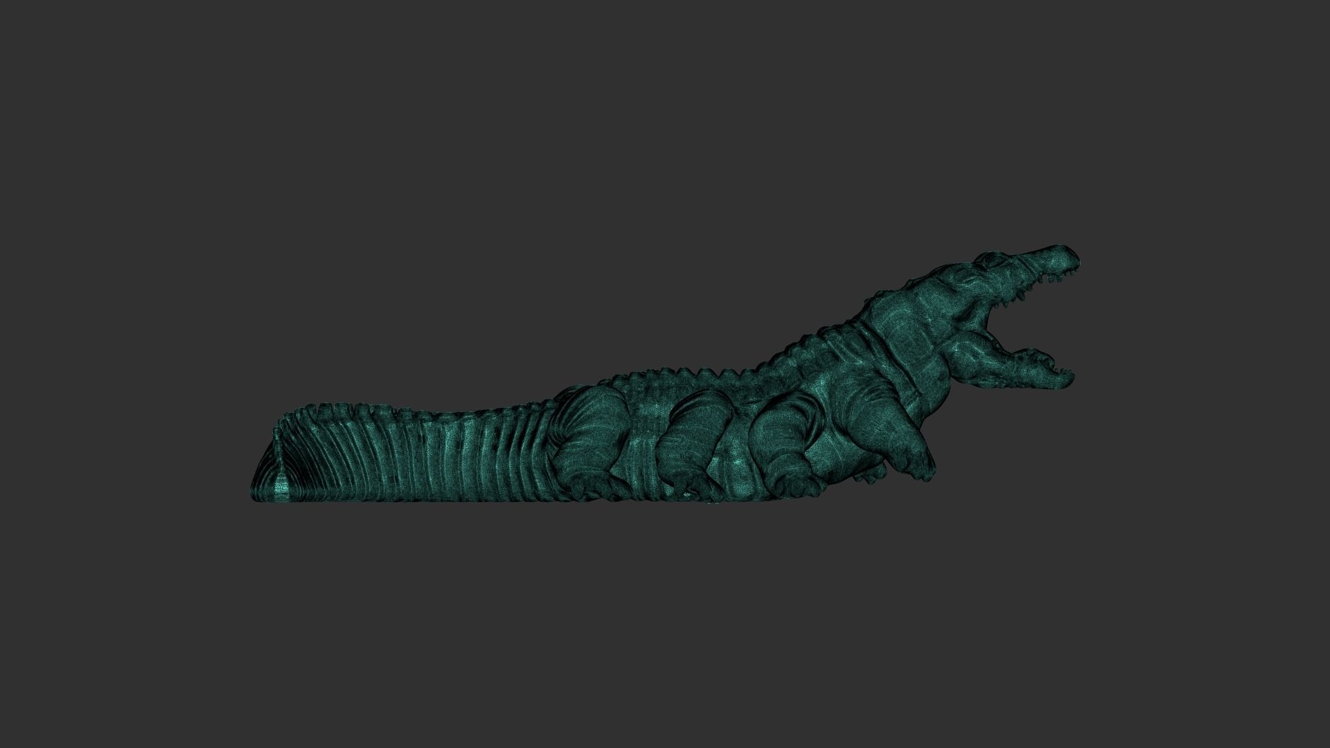 Crocodile 3d print alligator 3D print model_8