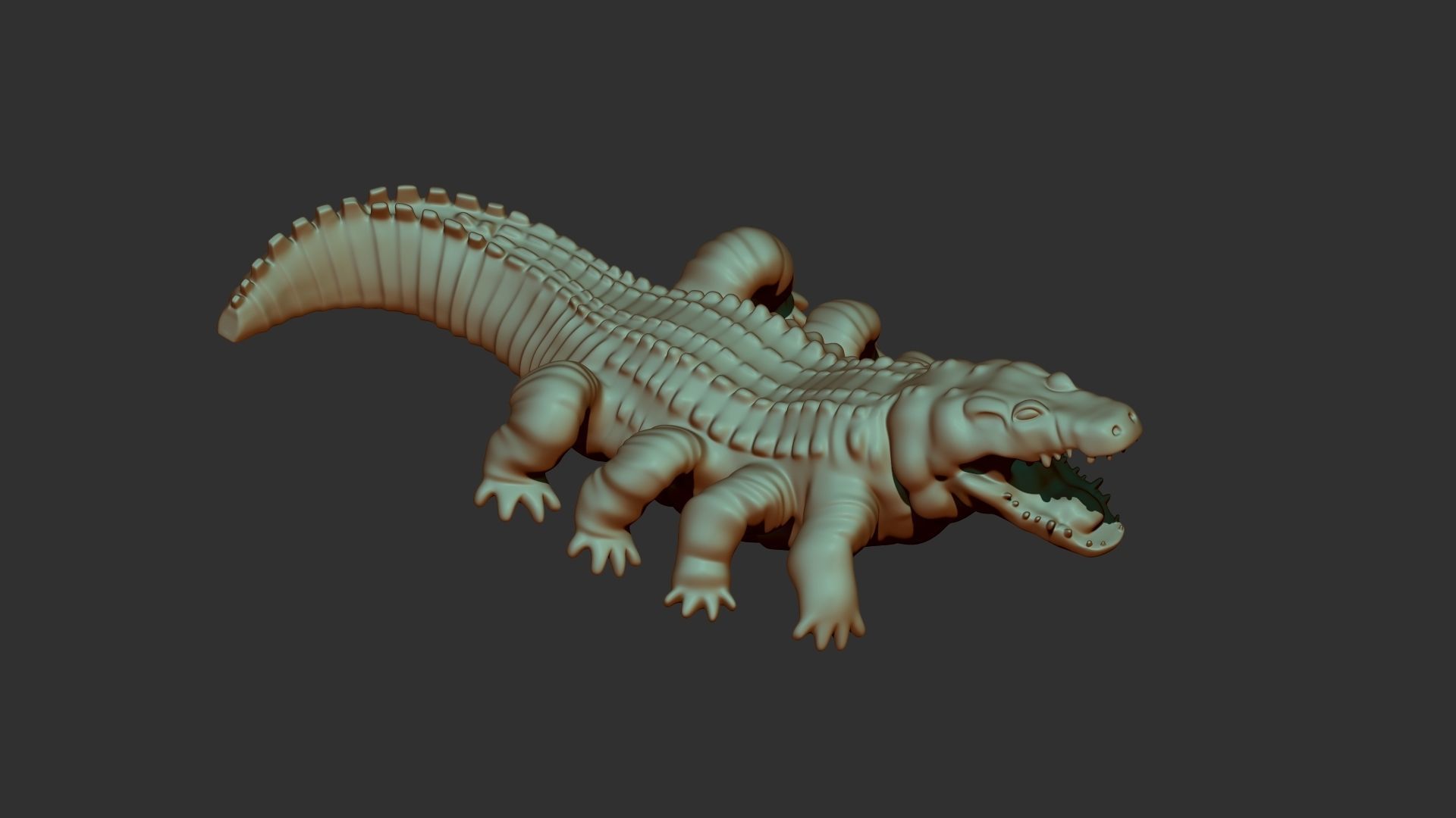 Crocodile 3d print alligator 3D print model_3