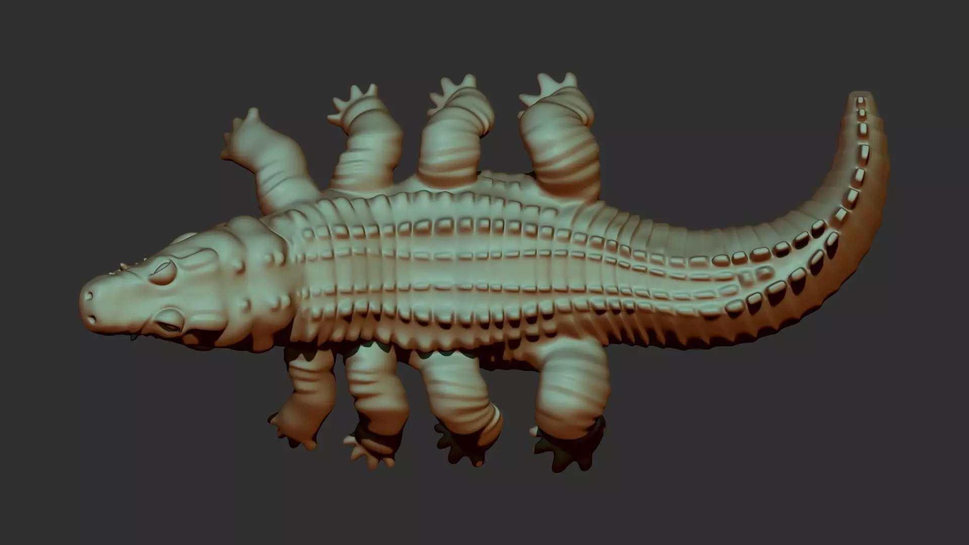 Crocodile 3d print alligator 3D print model_0