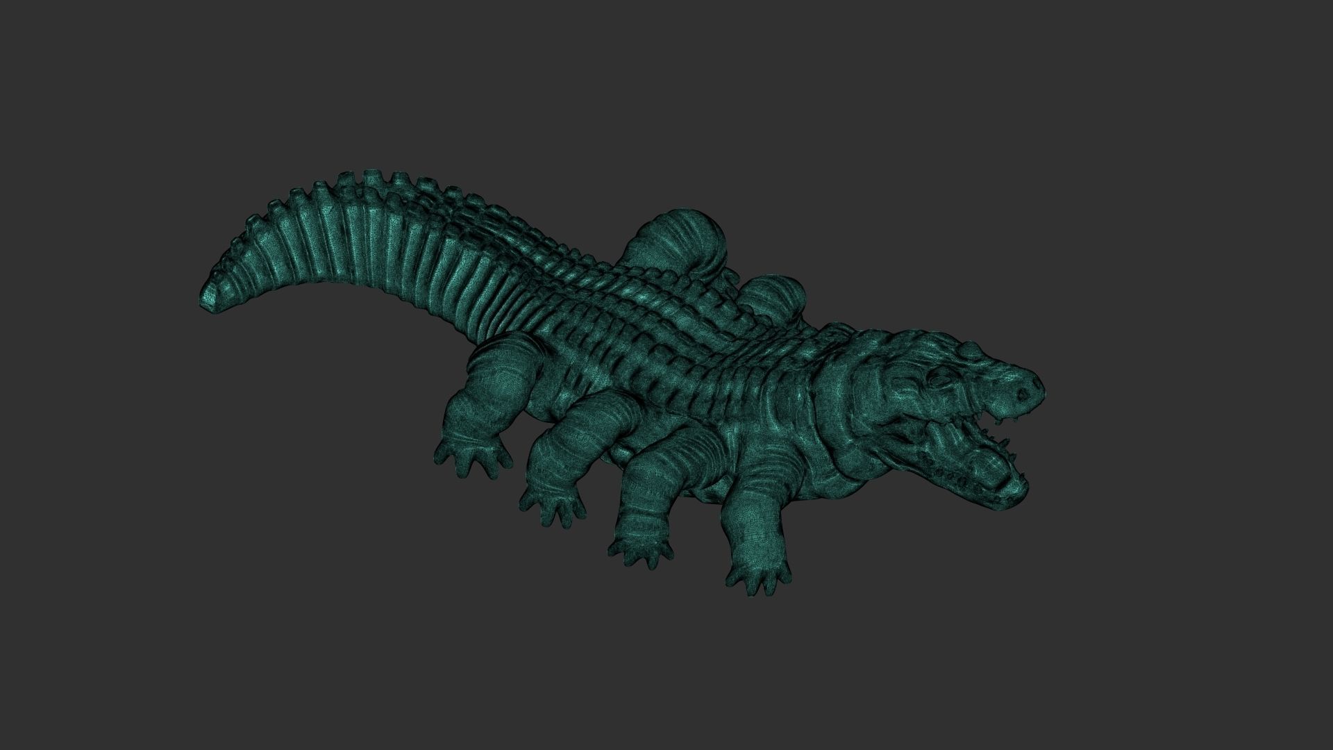 Crocodile 3d print alligator 3D print model_6